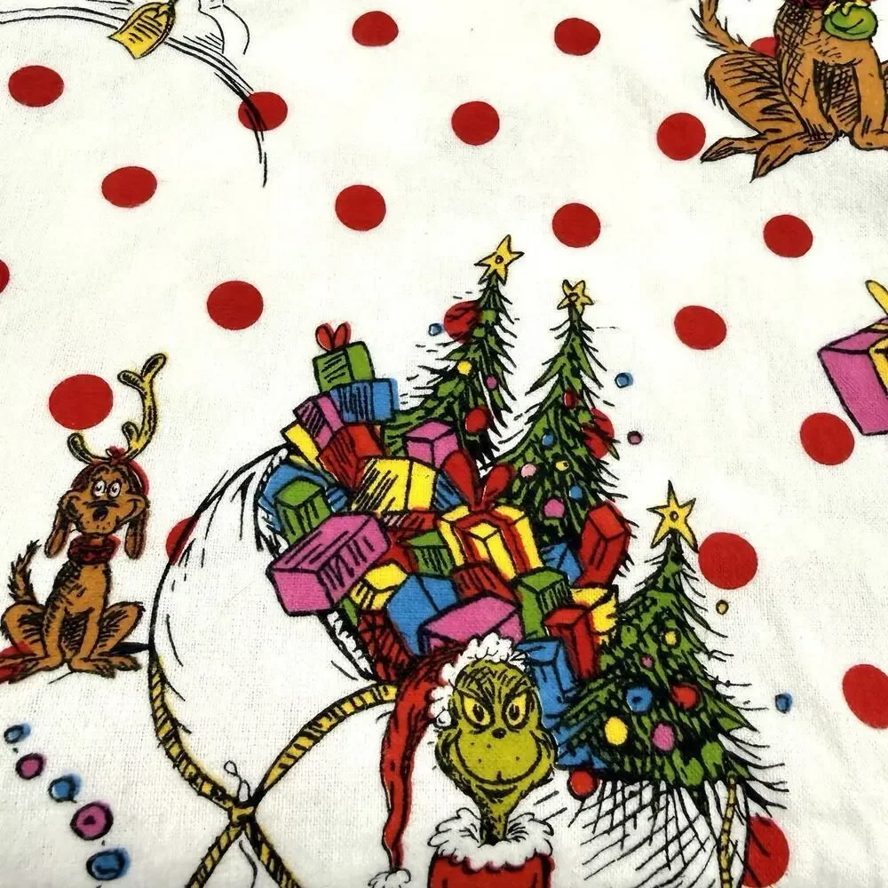 Pottery Barn Teen Dr. Seuss’s The Grinch & Max Flannel Twin Duvet Cover & Sham